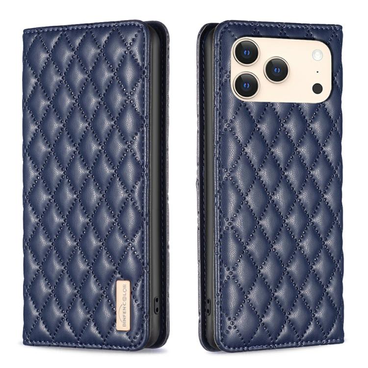 Capa para telemóvel em pele magnética com padrão de losangos e fecho de aba, para iPhone 17 Pro Max, para iPhone 17 Pro, para iPhone 17, para iPhone Air, para iPhone 16 Pro Max, para iPhone 16 Pro, para iPhone 16 Plus, para iPhone 16