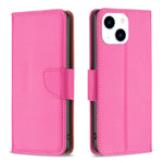 Litchi Texture Pure Color Flip Leather Phone Case, For iPhone 15 Plus, For iPhone 15