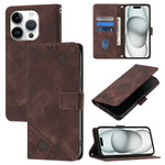 Capa para telemóvel em pele com relevo e sensação de pele, para iPhone 17 Pro Max, para iPhone 17 Pro, para iPhone 17, para iPhone Air, para iPhone SE 2024, para iPhone 16 Pro Max, para iPhone 16 Pro, para iPhone 16 Plus