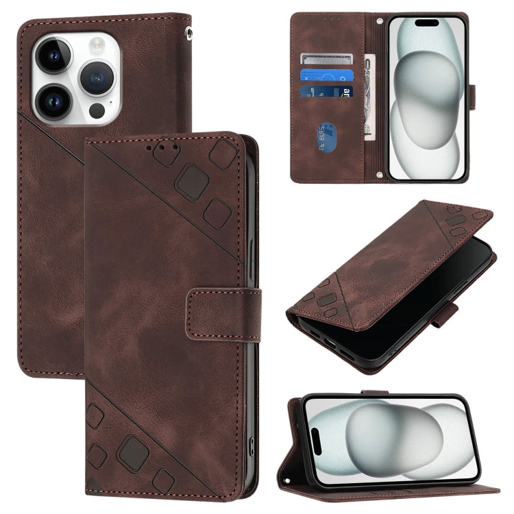 Capa para telemóvel em pele com relevo e sensação de pele, para iPhone 17 Pro Max, para iPhone 17 Pro, para iPhone 17, para iPhone Air, para iPhone SE 2024, para iPhone 16 Pro Max, para iPhone 16 Pro, para iPhone 16 Plus