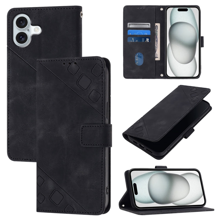 Capa para telemóvel em pele com relevo e sensação de pele, para iPhone 17 Pro Max, para iPhone 17 Pro, para iPhone 17, para iPhone Air, para iPhone SE 2024, para iPhone 16 Pro Max, para iPhone 16 Pro, para iPhone 16 Plus