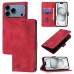 Capa para telemóvel em pele com relevo e sensação de pele, para iPhone 17 Pro Max, para iPhone 17 Pro, para iPhone 17, para iPhone Air, para iPhone SE 2024, para iPhone 16 Pro Max, para iPhone 16 Pro, para iPhone 16 Plus