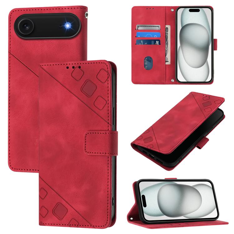 Capa para telemóvel em pele com relevo e sensação de pele, para iPhone 17 Pro Max, para iPhone 17 Pro, para iPhone 17, para iPhone Air, para iPhone SE 2024, para iPhone 16 Pro Max, para iPhone 16 Pro, para iPhone 16 Plus