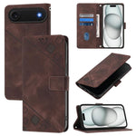 Capa para telemóvel em pele com relevo e sensação de pele, para iPhone 17 Pro Max, para iPhone 17 Pro, para iPhone 17, para iPhone Air, para iPhone SE 2024, para iPhone 16 Pro Max, para iPhone 16 Pro, para iPhone 16 Plus