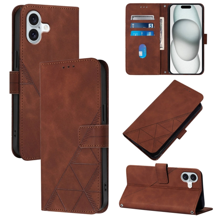Capa para telemóvel em pele com relevo 3D e fecho de aba para usar ao ombro, para iPhone 16e / 17e, para iPhone 17 Pro Max, para iPhone 17 Pro, para iPhone 17, para iPhone Air, para iPhone 16 Pro Max, para iPhone 16 Pro, para iPhone 16 Plus