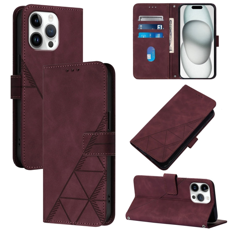 Capa para telemóvel em pele com relevo 3D e fecho de aba para usar ao ombro, para iPhone 16e / 17e, para iPhone 17 Pro Max, para iPhone 17 Pro, para iPhone 17, para iPhone Air, para iPhone 16 Pro Max, para iPhone 16 Pro, para iPhone 16 Plus