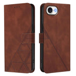 Capa para telemóvel em pele com relevo 3D e fecho de aba para usar ao ombro, para iPhone 16e / 17e, para iPhone 17 Pro Max, para iPhone 17 Pro, para iPhone 17, para iPhone Air, para iPhone 16 Pro Max, para iPhone 16 Pro, para iPhone 16 Plus