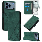 Capa para telemóvel em pele com relevo 3D e fecho de aba para usar ao ombro, para iPhone 16e / 17e, para iPhone 17 Pro Max, para iPhone 17 Pro, para iPhone 17, para iPhone Air, para iPhone 16 Pro Max, para iPhone 16 Pro, para iPhone 16 Plus