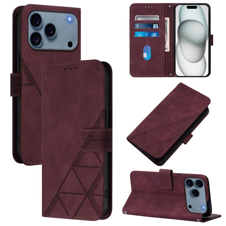 Capa para telemóvel em pele com relevo 3D e fecho de aba para usar ao ombro, para iPhone 16e / 17e, para iPhone 17 Pro Max, para iPhone 17 Pro, para iPhone 17, para iPhone Air, para iPhone 16 Pro Max, para iPhone 16 Pro, para iPhone 16 Plus