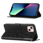 Capa de telemóvel em pele com borboleta em relevo, para iPhone 15, para iPod Touch 7 / 6 / 5