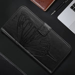 Capa para telemóvel em pele com borboleta em relevo, para iPhone 17e / 16e, para iPhone 17 Pro Max, para iPhone 17 Pro, para iPhone 17, para iPhone Air, para iPhone 16 Pro Max