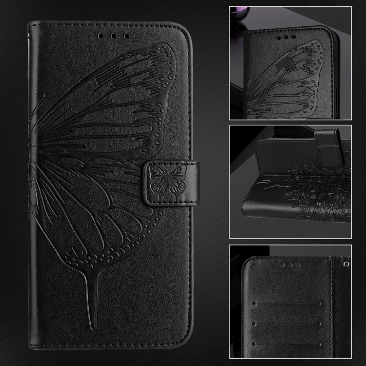 Capa de telemóvel em pele com borboleta em relevo, para iPhone 16 Pro, para iPhone 16 Plus, para iPhone 16, para iPhone 15 Pro Max, para iPhone 15 Pro, para iPhone 15 Plus