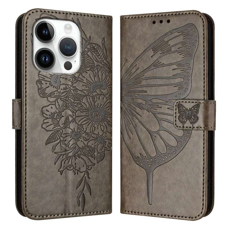 Capa de telemóvel em pele com borboleta em relevo, para iPhone 16 Pro, para iPhone 16 Plus, para iPhone 16, para iPhone 15 Pro Max, para iPhone 15 Pro, para iPhone 15 Plus
