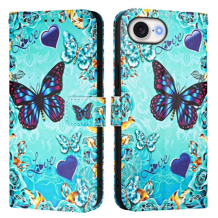 Capa de telemóvel em pele com padrão de desenho colorido em trama simples, para iPhone 17e / 16e, para iPhone 17 Pro Max, para iPhone 17 Pro, para iPhone 17, para iPhone Air, para iPhone 15 Pro Max