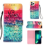 Capa de telemóvel em pele com pintura 3D e abertura horizontal, para iPhone 16 Pro, para iPhone 16 Plus, para iPhone 16, para iPhone 15 Pro Max, para iPhone 15 Pro, para iPhone 15 Plus