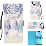 Capa de telemóvel em pele com pintura 3D e abertura horizontal, para iPhone 16 Pro, para iPhone 16 Plus, para iPhone 16, para iPhone 15 Pro Max, para iPhone 15 Pro, para iPhone 15 Plus