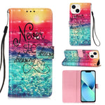 Capa de telemóvel em pele com pintura 3D e abertura horizontal, para iPhone 16 Pro, para iPhone 16 Plus, para iPhone 16, para iPhone 15 Pro Max, para iPhone 15 Pro, para iPhone 15 Plus