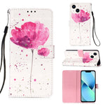 Capa de telemóvel em pele com pintura 3D e abertura horizontal, para iPhone 16 Pro, para iPhone 16 Plus, para iPhone 16, para iPhone 15 Pro Max, para iPhone 15 Pro, para iPhone 15 Plus