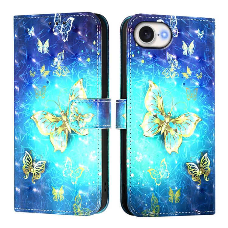 Capa de telemóvel em pele com pintura 3D e abertura horizontal, para iPhone 17e / 16e, para iPhone 17 Pro Max, para iPhone 17 Pro, para iPhone 17, para iPhone Air, para iPhone 16 Pro Max