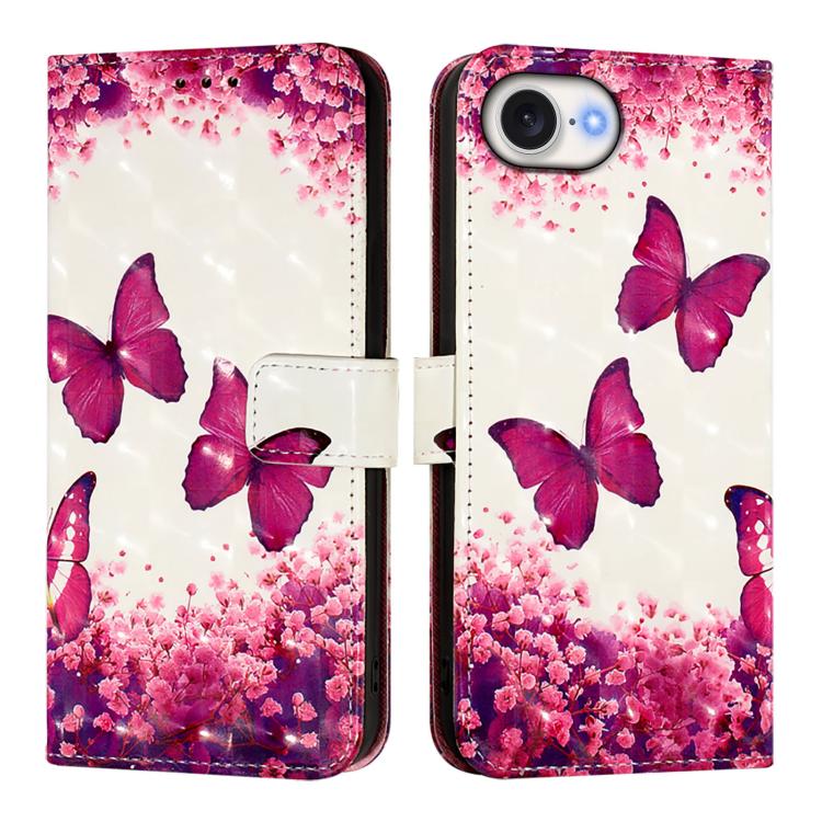 Capa de telemóvel em pele com pintura 3D e abertura horizontal, para iPhone 17e / 16e, para iPhone 17 Pro Max, para iPhone 17 Pro, para iPhone 17, para iPhone Air, para iPhone 16 Pro Max