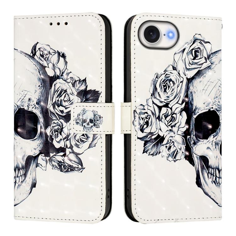 Capa de telemóvel em pele com pintura 3D e abertura horizontal, para iPhone 17e / 16e, para iPhone 17 Pro Max, para iPhone 17 Pro, para iPhone 17, para iPhone Air, para iPhone 16 Pro Max