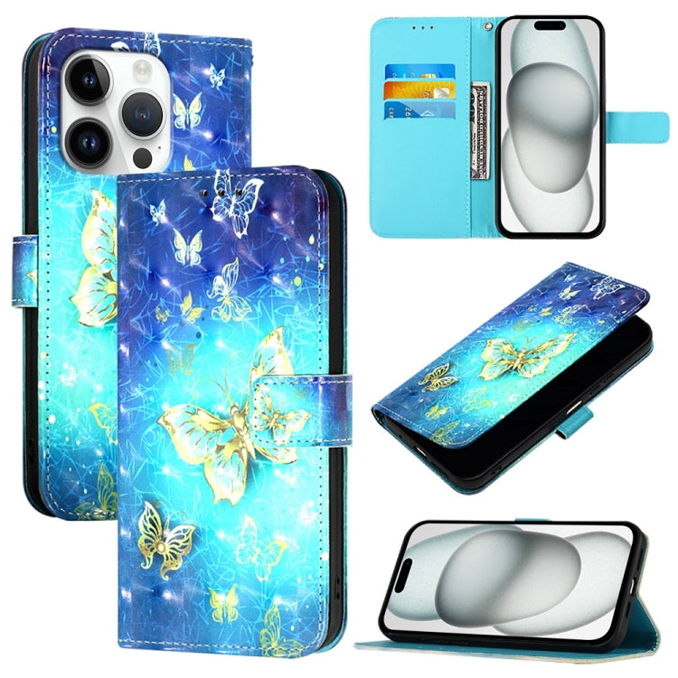 Capa de telemóvel em pele com pintura 3D e abertura horizontal, para iPhone 16 Pro, para iPhone 16 Plus, para iPhone 16, para iPhone 15 Pro Max, para iPhone 15 Pro, para iPhone 15 Plus