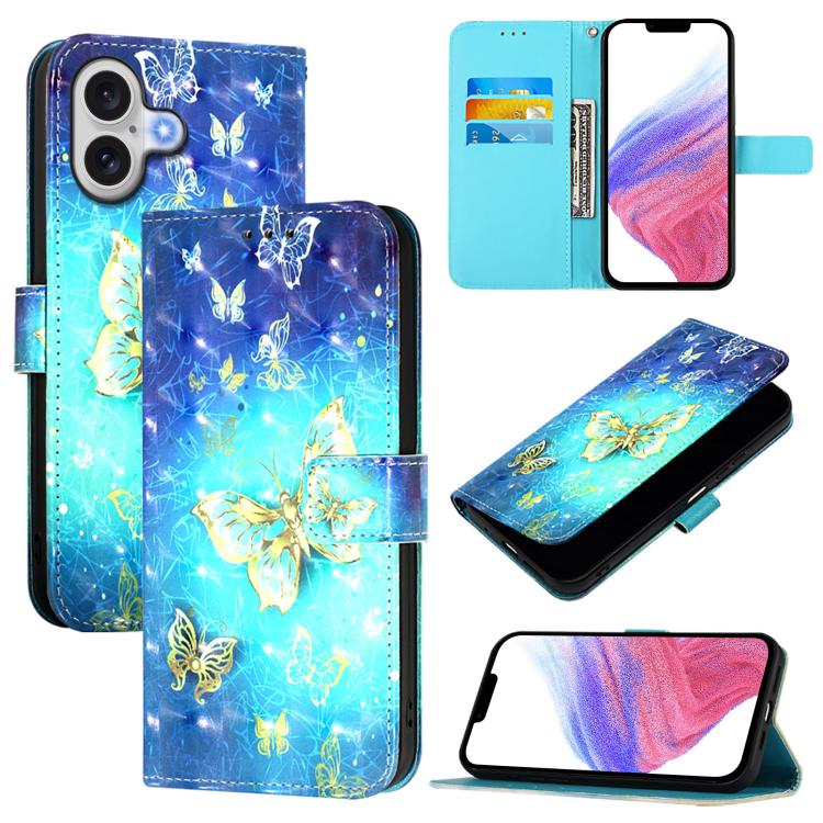 Capa de telemóvel em pele com pintura 3D e abertura horizontal, para iPhone 17e / 16e, para iPhone 17 Pro Max, para iPhone 17 Pro, para iPhone 17, para iPhone Air, para iPhone 16 Pro Max