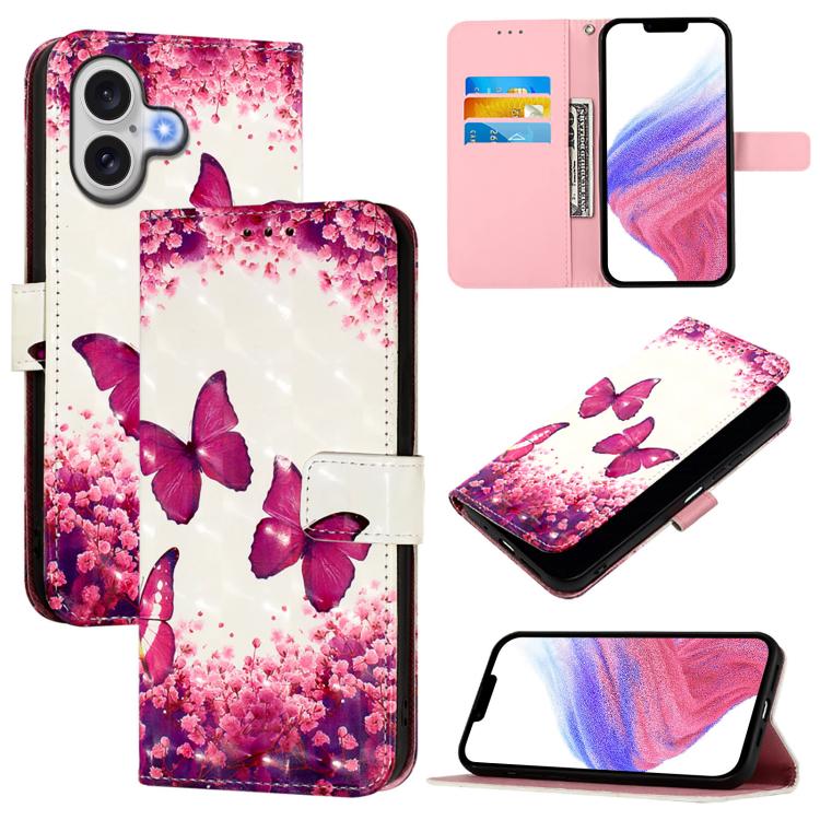 Capa de telemóvel em pele com pintura 3D e abertura horizontal, para iPhone 17e / 16e, para iPhone 17 Pro Max, para iPhone 17 Pro, para iPhone 17, para iPhone Air, para iPhone 16 Pro Max