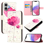 Capa de telemóvel em pele com pintura 3D e abertura horizontal, para iPhone 17e / 16e, para iPhone 17 Pro Max, para iPhone 17 Pro, para iPhone 17, para iPhone Air, para iPhone 16 Pro Max