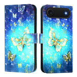 Capa de telemóvel em pele com pintura 3D e abertura horizontal, para iPhone 17e / 16e, para iPhone 17 Pro Max, para iPhone 17 Pro, para iPhone 17, para iPhone Air, para iPhone 16 Pro Max