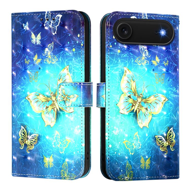 Capa de telemóvel em pele com pintura 3D e abertura horizontal, para iPhone 17e / 16e, para iPhone 17 Pro Max, para iPhone 17 Pro, para iPhone 17, para iPhone Air, para iPhone 16 Pro Max