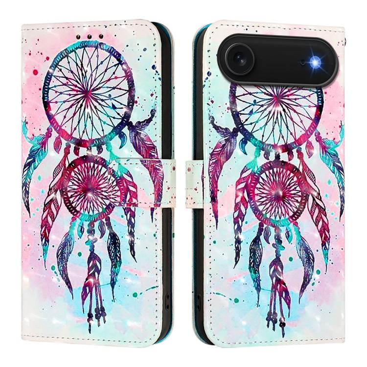 Capa de telemóvel em pele com pintura 3D e abertura horizontal, para iPhone 17e / 16e, para iPhone 17 Pro Max, para iPhone 17 Pro, para iPhone 17, para iPhone Air, para iPhone 16 Pro Max