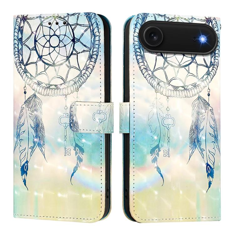 Capa de telemóvel em pele com pintura 3D e abertura horizontal, para iPhone 17e / 16e, para iPhone 17 Pro Max, para iPhone 17 Pro, para iPhone 17, para iPhone Air, para iPhone 16 Pro Max