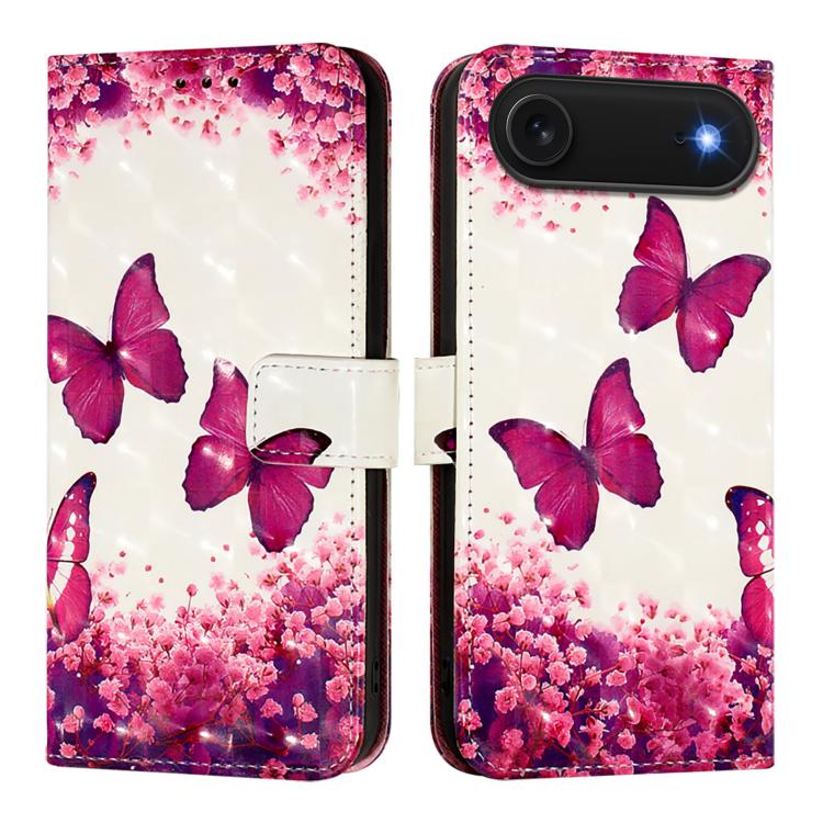 Capa de telemóvel em pele com pintura 3D e abertura horizontal, para iPhone 17e / 16e, para iPhone 17 Pro Max, para iPhone 17 Pro, para iPhone 17, para iPhone Air, para iPhone 16 Pro Max