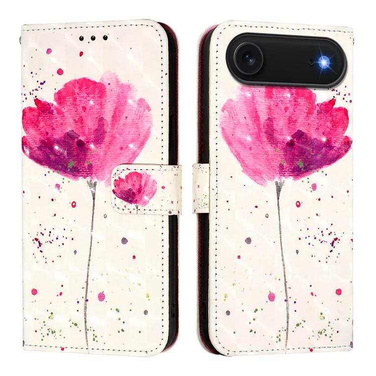 Capa de telemóvel em pele com pintura 3D e abertura horizontal, para iPhone 17e / 16e, para iPhone 17 Pro Max, para iPhone 17 Pro, para iPhone 17, para iPhone Air, para iPhone 16 Pro Max