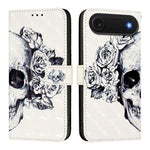 Capa de telemóvel em pele com pintura 3D e abertura horizontal, para iPhone 17e / 16e, para iPhone 17 Pro Max, para iPhone 17 Pro, para iPhone 17, para iPhone Air, para iPhone 16 Pro Max
