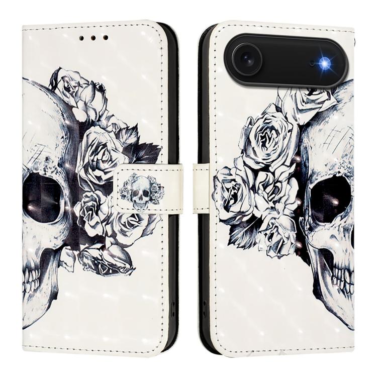 Capa de telemóvel em pele com pintura 3D e abertura horizontal, para iPhone 17e / 16e, para iPhone 17 Pro Max, para iPhone 17 Pro, para iPhone 17, para iPhone Air, para iPhone 16 Pro Max