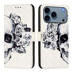 Capa de telemóvel em pele com pintura 3D e abertura horizontal, para iPhone 17e / 16e, para iPhone 17 Pro Max, para iPhone 17 Pro, para iPhone 17, para iPhone Air, para iPhone 16 Pro Max