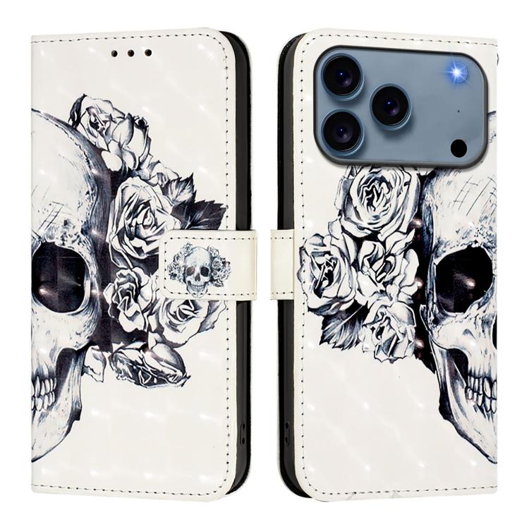 Capa de telemóvel em pele com pintura 3D e abertura horizontal, para iPhone 17e / 16e, para iPhone 17 Pro Max, para iPhone 17 Pro, para iPhone 17, para iPhone Air, para iPhone 16 Pro Max