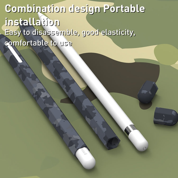 Capa Protetora de Silicone Camuflada para Caneta, Para Apple Pencil 2, Para Apple Pencil 1