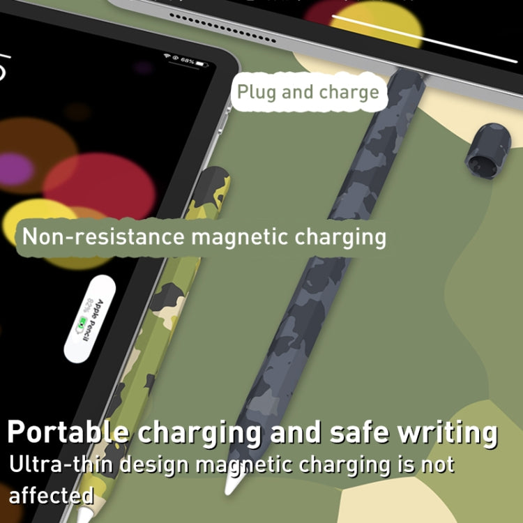 Capa Protetora de Silicone Camuflada para Caneta, Para Apple Pencil 2, Para Apple Pencil 1