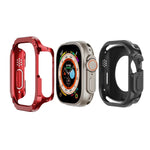 Capa de Relógio Híbrida 2 em 1 PC TPU Armor, Para Apple Watch Series 6 / 5 / 4 / SE 44mm, Para Apple Watch Series 6 / 5 / 4 / SE 40mm, Para Apple Watch Ultra 3 / 2 / 1 49mm, Para Apple Watch Series 9 / 8 / 7 45mm, Para Apple Watch Series 9 / 8 / 7 41mm