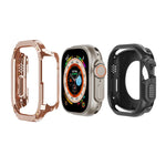 Capa de Relógio Híbrida 2 em 1 PC TPU Armor, Para Apple Watch Series 6 / 5 / 4 / SE 44mm, Para Apple Watch Series 6 / 5 / 4 / SE 40mm, Para Apple Watch Ultra 3 / 2 / 1 49mm, Para Apple Watch Series 9 / 8 / 7 45mm, Para Apple Watch Series 9 / 8 / 7 41mm