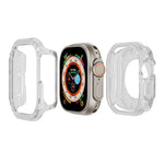 Capa de Relógio Híbrida 2 em 1 PC TPU Armor, Para Apple Watch Series 6 / 5 / 4 / SE 44mm, Para Apple Watch Series 6 / 5 / 4 / SE 40mm, Para Apple Watch Ultra 3 / 2 / 1 49mm, Para Apple Watch Series 9 / 8 / 7 45mm, Para Apple Watch Series 9 / 8 / 7 41mm