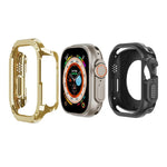 Capa de Relógio Híbrida 2 em 1 PC TPU Armor, Para Apple Watch Series 6 / 5 / 4 / SE 44mm, Para Apple Watch Series 6 / 5 / 4 / SE 40mm, Para Apple Watch Ultra 3 / 2 / 1 49mm, Para Apple Watch Series 9 / 8 / 7 45mm, Para Apple Watch Series 9 / 8 / 7 41mm