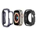 Capa de Relógio Híbrida 2 em 1 PC TPU Armor, Para Apple Watch Series 6 / 5 / 4 / SE 44mm, Para Apple Watch Series 6 / 5 / 4 / SE 40mm, Para Apple Watch Ultra 3 / 2 / 1 49mm, Para Apple Watch Series 9 / 8 / 7 45mm, Para Apple Watch Series 9 / 8 / 7 41mm
