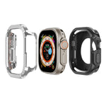 Capa de Relógio Híbrida 2 em 1 PC TPU Armor, Para Apple Watch Series 6 / 5 / 4 / SE 44mm, Para Apple Watch Series 6 / 5 / 4 / SE 40mm, Para Apple Watch Ultra 3 / 2 / 1 49mm, Para Apple Watch Series 9 / 8 / 7 45mm, Para Apple Watch Series 9 / 8 / 7 41mm