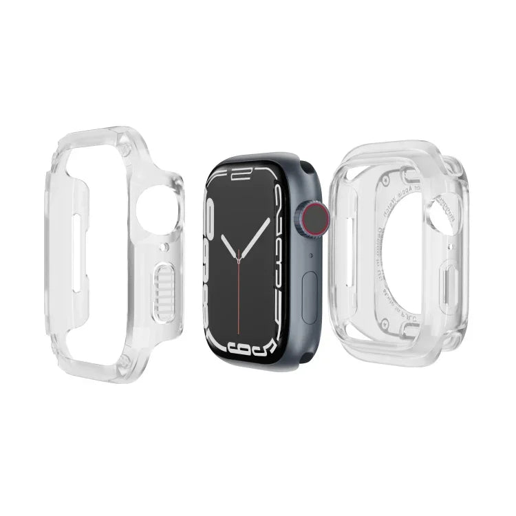 Capa de Relógio Híbrida 2 em 1 PC TPU Armor, Para Apple Watch Series 6 / 5 / 4 / SE 44mm, Para Apple Watch Series 6 / 5 / 4 / SE 40mm, Para Apple Watch Ultra 3 / 2 / 1 49mm, Para Apple Watch Series 9 / 8 / 7 45mm, Para Apple Watch Series 9 / 8 / 7 41mm