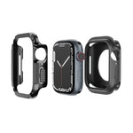 Capa de Relógio Híbrida 2 em 1 PC TPU Armor, Para Apple Watch Series 6 / 5 / 4 / SE 44mm, Para Apple Watch Series 6 / 5 / 4 / SE 40mm, Para Apple Watch Ultra 3 / 2 / 1 49mm, Para Apple Watch Series 9 / 8 / 7 45mm, Para Apple Watch Series 9 / 8 / 7 41mm