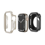 Capa de Relógio Híbrida 2 em 1 PC TPU Armor, Para Apple Watch Series 6 / 5 / 4 / SE 44mm, Para Apple Watch Series 6 / 5 / 4 / SE 40mm, Para Apple Watch Ultra 3 / 2 / 1 49mm, Para Apple Watch Series 9 / 8 / 7 45mm, Para Apple Watch Series 9 / 8 / 7 41mm